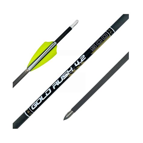 Merlin Gold Rush Carbon Arrows 42 With Vanes Merlin Archery