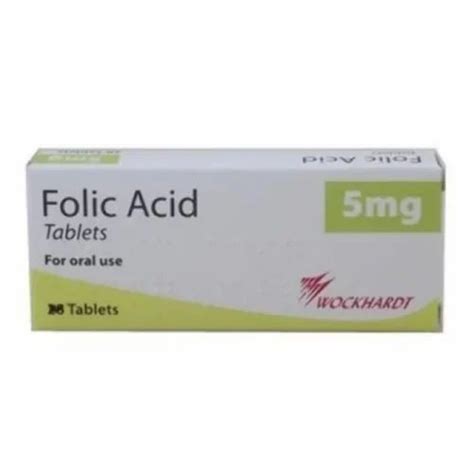 Folic Acid 5mg Tablet 28 Tablets Non Prescription At Rs 30box In Nagpur