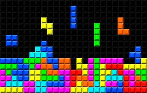 El juego presenta el mecanismo sobre el que se mueven las figuras. Jogo de tetris retrô de tijolo | Vetor Premium