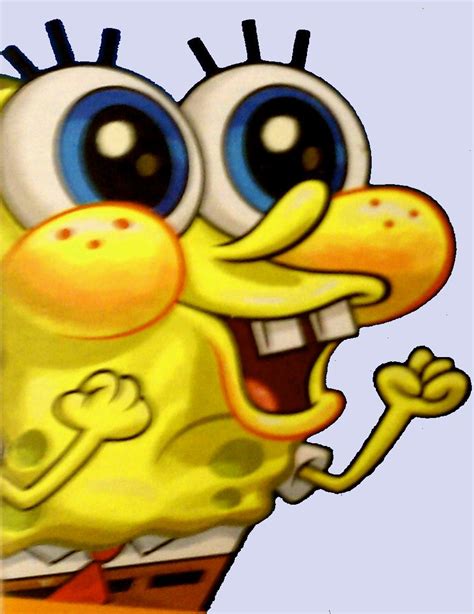 Try to search more transparent images related to happy face png |. Spongebob's Excited Reaction | SpongeBob SquarePants | Know Your Meme