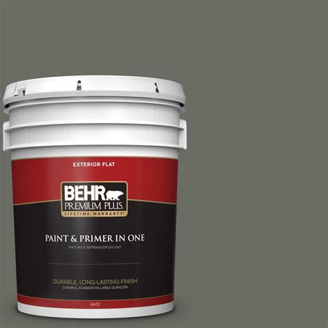 Behr Premium Plus 5 Gal N380 6 Bonsai Trunk Flat Exterior Paint