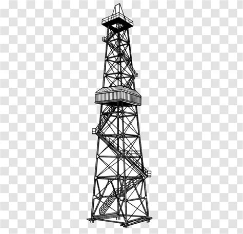 Drilling Rig Oil Platform Derrick Well Clip Art Transparent Png