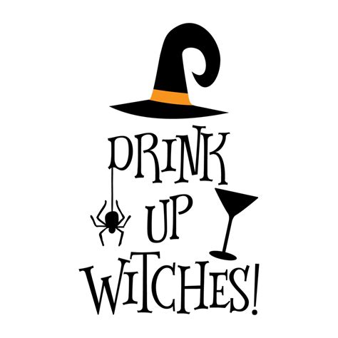 Drink Up Witches Halloween Decor Art Print By Love And Coffee