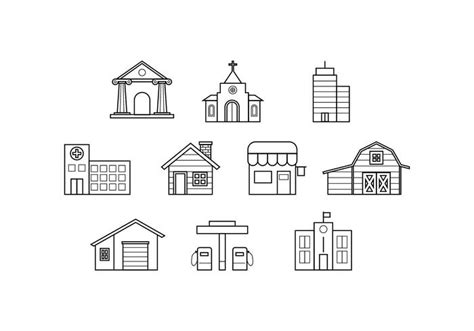 Seamless cityscape building line art free vector cdr is free to download. Free Buildings Line Icon Vector - Download Free Vectors ...