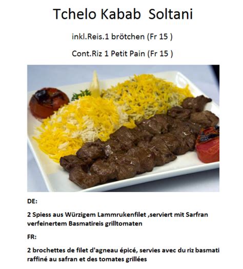 Tchelo Kabab Soltani Asia Persian Food
