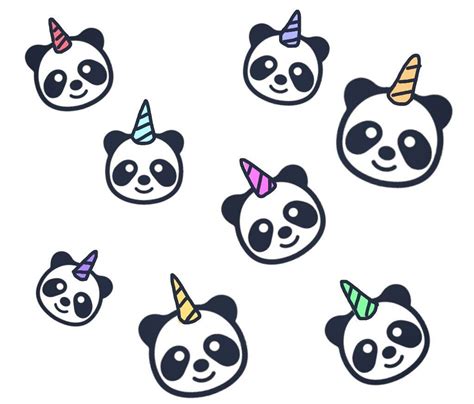 Freetoedit Freetoedit Panda Pandacorn Unicorn Pandalar Sevimli