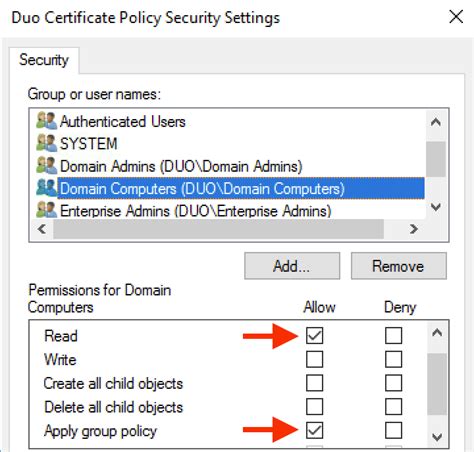 However you still need to remember that the user and/or computer still needs to located under the scope of the group policy object for this policy to be applied. Trusted Endpoints - Active Directory Domain Services (AD ...