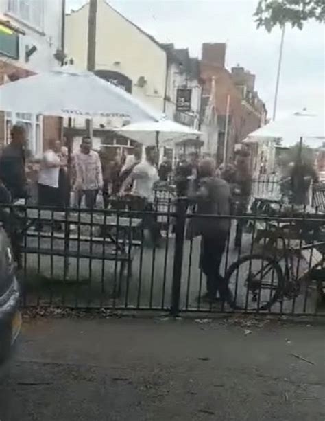 mass brawl erupts in beer garden on super saturday as pubs reopen after lockdown mirror online