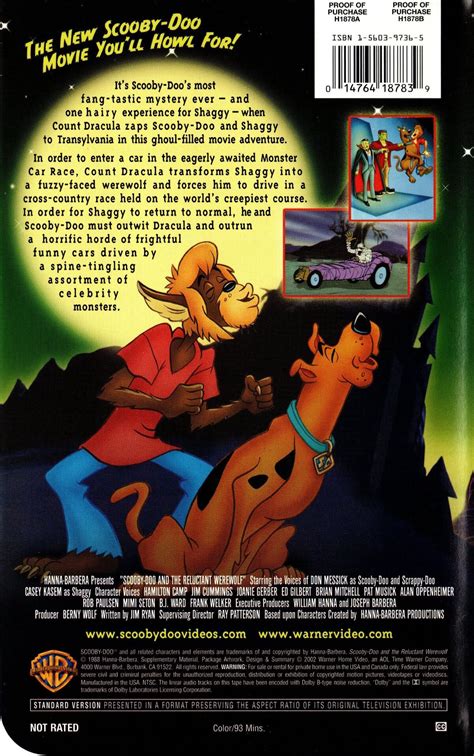 Scooby Doo And The Reluctant Werewolf Vhs Scoobypedia Fandom