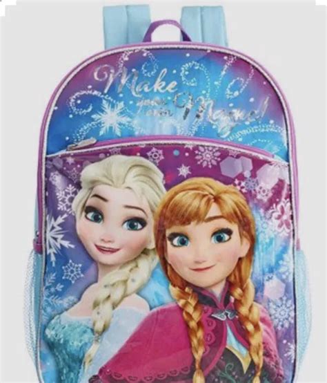 Disney Frozen Sisters Forever Backpack Anna Elsa Girls School Bag Nwot Bags1 12 50 Picclick