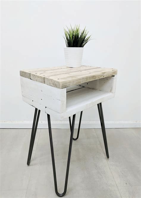 Boho Bedside Table Rustic Noa In Farmhouse Style Made Of Reclaimed