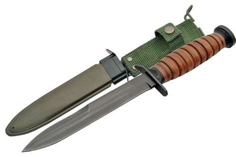 12 Wwii M3 Trench Bayonet Fixed Blade Knife With Hard Sheath