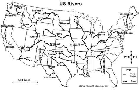 Click or tap a link below to choose your printable world map. United States River Map And Cities World Maps With Rivers Labeled | Us Rivers Map Printable ...