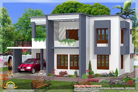 Simple 4 Bedroom Flat Roof House Design 2329 Sq Ft Architecture