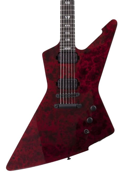Schecter E 1 Apocalypse In Red Reign Andertons Music Co