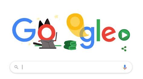 Google's halloween doodle features and interactive cat game. Halloween in May! Google's throwback doodle lets people ...