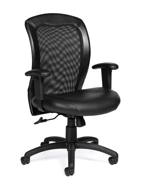 Width big and tall black mesh task chair with adjustable height reliable comfort: Office Desk Chairs - Abi Contemporary Office Chair
