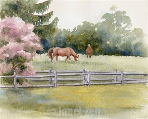 Zeh Original Art Blog Watercolor And Oil Paintings Horses In