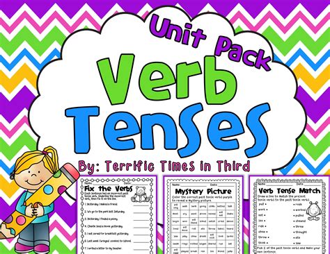 This Unit Will Help Your Babes Practice With Past Present And Future Verb Tenses With A