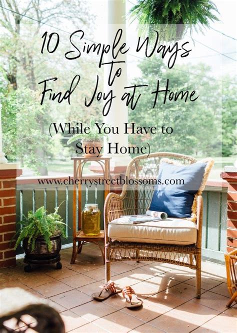 Sunday Brunch 10 Simple Ways To Find Joy At Home While You Have To