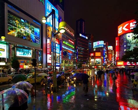 Fond Décran Hd Tokyo Rétroéclairage Néon Ville De Nuit Villes