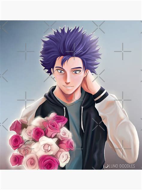 Shinsou Flowers Sticker For Sale By Luno Doodles Redbubble