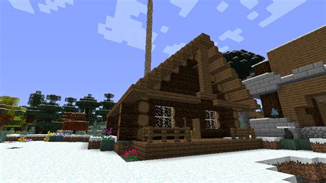 How to make a small wooden cabin minecraft blog. My log cabin, Sevtech : Minecraft