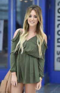 Charlotte Crosby Flaunts Her Legs In Tiny Green Playsuit At The Clothes