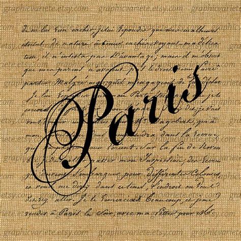 Paris Word France French Script Handwriting By Graphicvariete 100