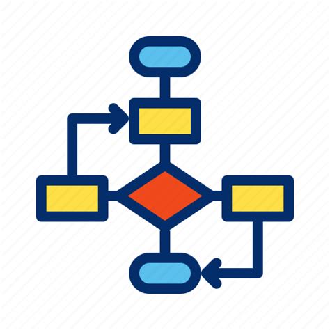 Algorithm Arrow Box Diagram Flowchart Process Icon Download On