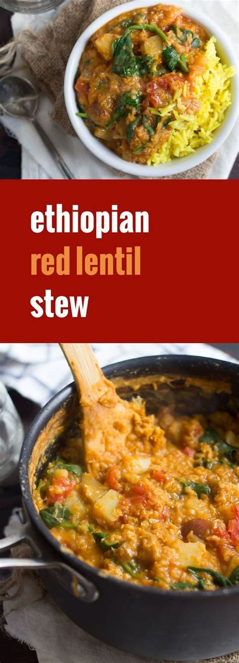 Spicy Ethiopian Lentil Stew Connoisseurus Veg Recipe Ethiopian Lentils Lentil Recipes