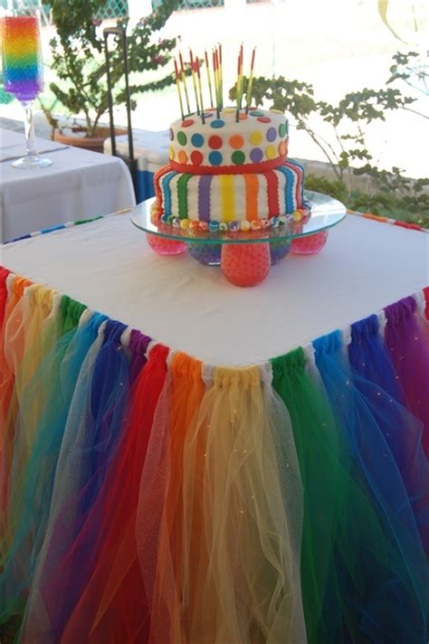 Light Up Rainbow Table Party Ideas Pinterest Rainbow Parties