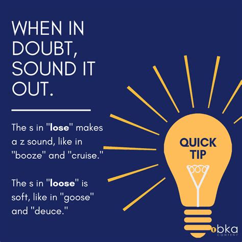 Commonly Confused Words Lose Vs Loose Bka Content