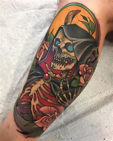 Test your knowledge and play our quizzes today! Reaper Tattoo by Nick from Integrity Tattoo - 20170818 (With images) | Reaper tattoo, Integrity ...