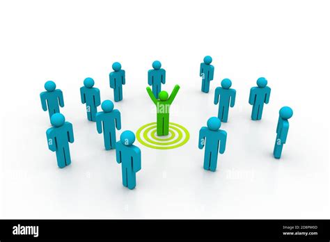 Team leader target Stock Photo - Alamy