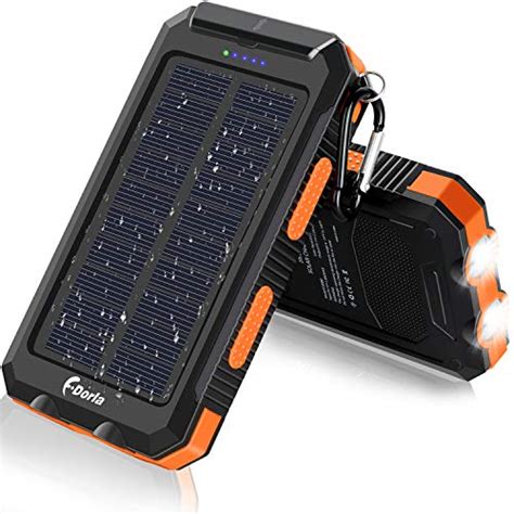 Solar Charger Fdorla 20000mah Portable Outdoor Waterproof Solar Power