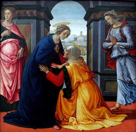 'my soul glorifies the lord and my spirit rejoices in god my savior, for he has been mindful of the humble state of his servant. Feast of St. Elizabeth - Holy Family of Bordeaux