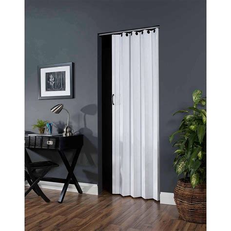 Homestyle Deco Pvc Accordion Folding Door Fits 36wide X 80high White