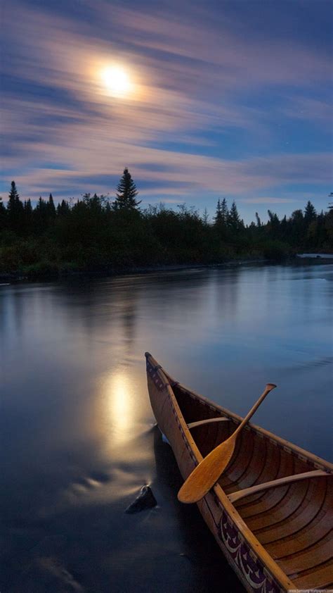 River Boat Sunset Silky Water Iphone 6 Plus Hd Wallpaper