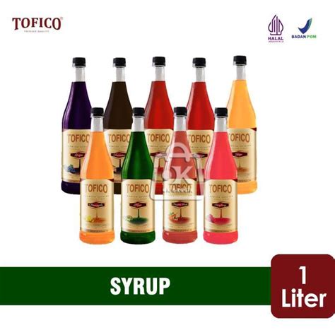 Promo Syrup Tofico All Varian Rasa Botol Plastik Liter Diskon