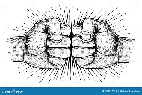 Fist Bump Happy Friendship Day Concept Cartoon Vector Cartoondealer