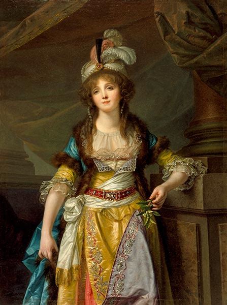 Portrait Of A Lady In Turkish Fancy Dress Jean Baptiste Greuze