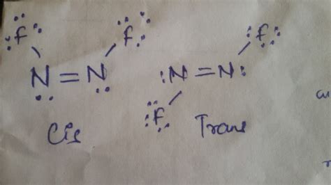 Write The Lewis Structure For N2f2 Draw Two Isomers And Determine