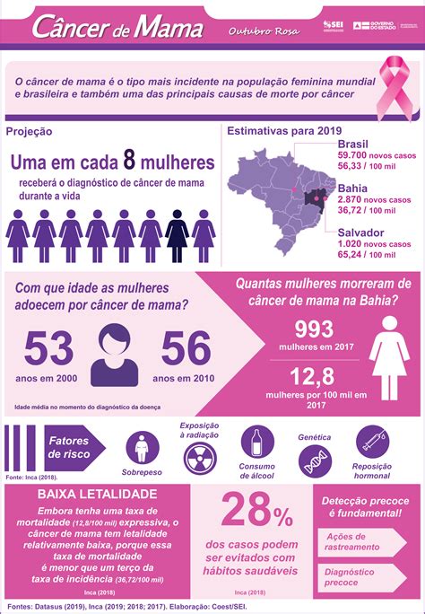 Sei Principais Aspectos Do Câncer De Mama Na Bahia E No Brasil