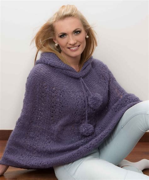 Free Hooded Poncho Knitting Patterns Archives Knitting Bee 2 Free