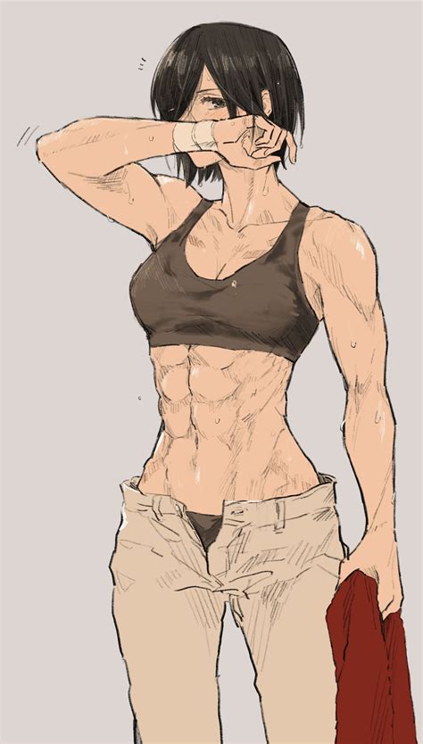 Rule 34 1girls Abs Attack On Titan Clothed Clothing Female Female Only Fit Fit Female Fully
