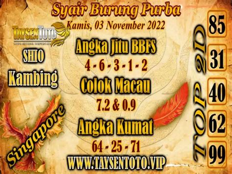syair sdy hari