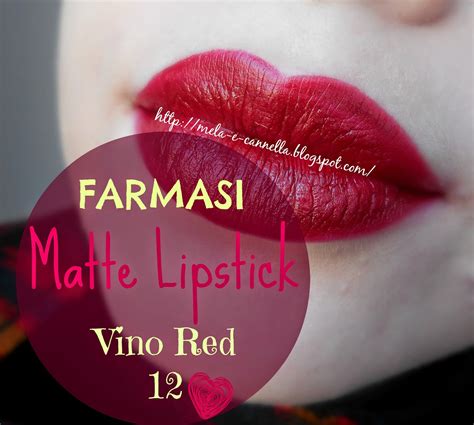 Mela E Cannella Farmasi Matte Lipstick 12 Vino Red