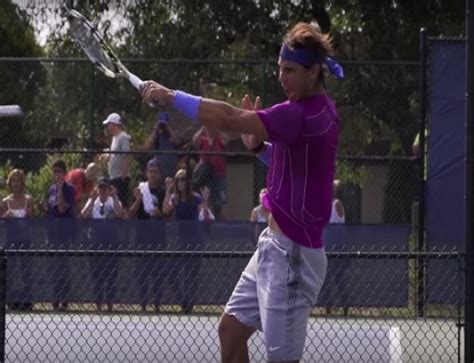 Rafael Nadal Shirtless Slow Motion Serves