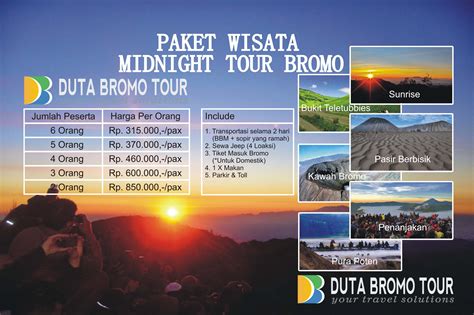 Duta Bromo Tour Paket Wisata Midnight Tour Bromo